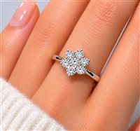 Anello Vidali Gioielli Donna in Oro bianco Diamante 0.419 Ct ANOR-105-34 - ANOR-105-34